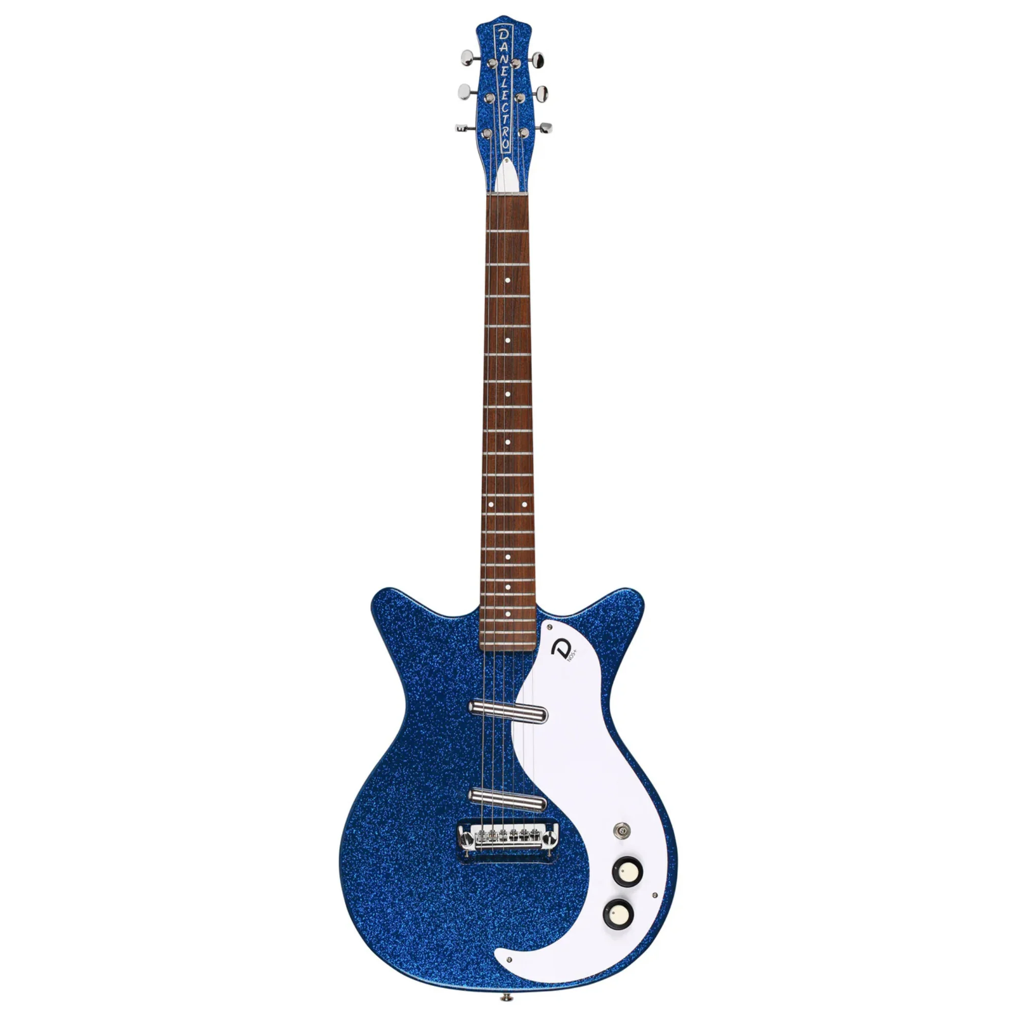 Danelectro 59M NOS+ 60th Ann. Electric Guitar Blue Metal Flake (B-STOCK) - Image 2