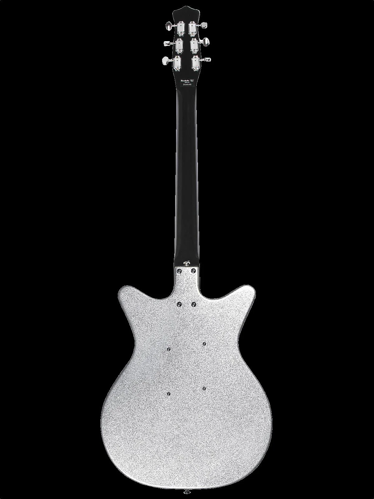 Danelectro 59M NOS+ 60th Anniversary Electric Guitar Silver Metal Flake - Image 2