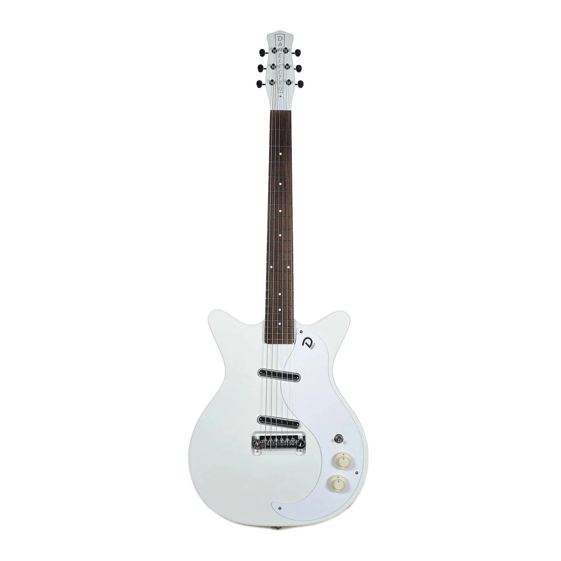 Danelectro 59M NOS+ Electric Guitar Aged White