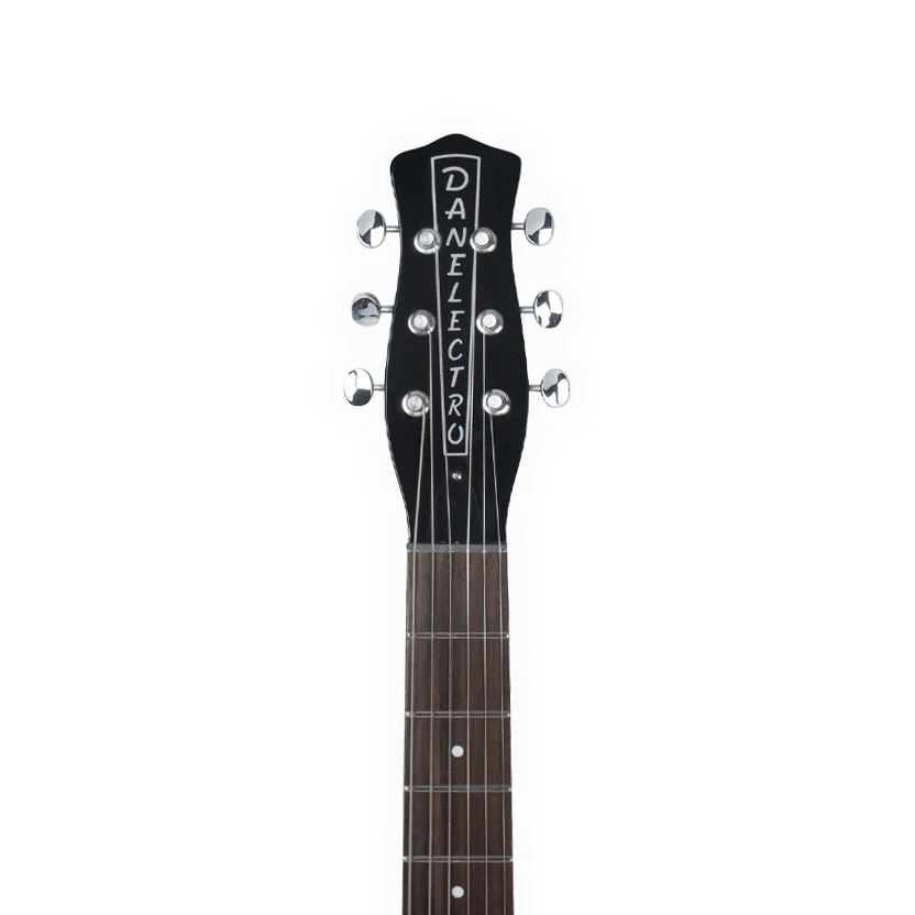 DanElectro 59M NOS+ Left-Handed Electric Guitar in Black - Image 3
