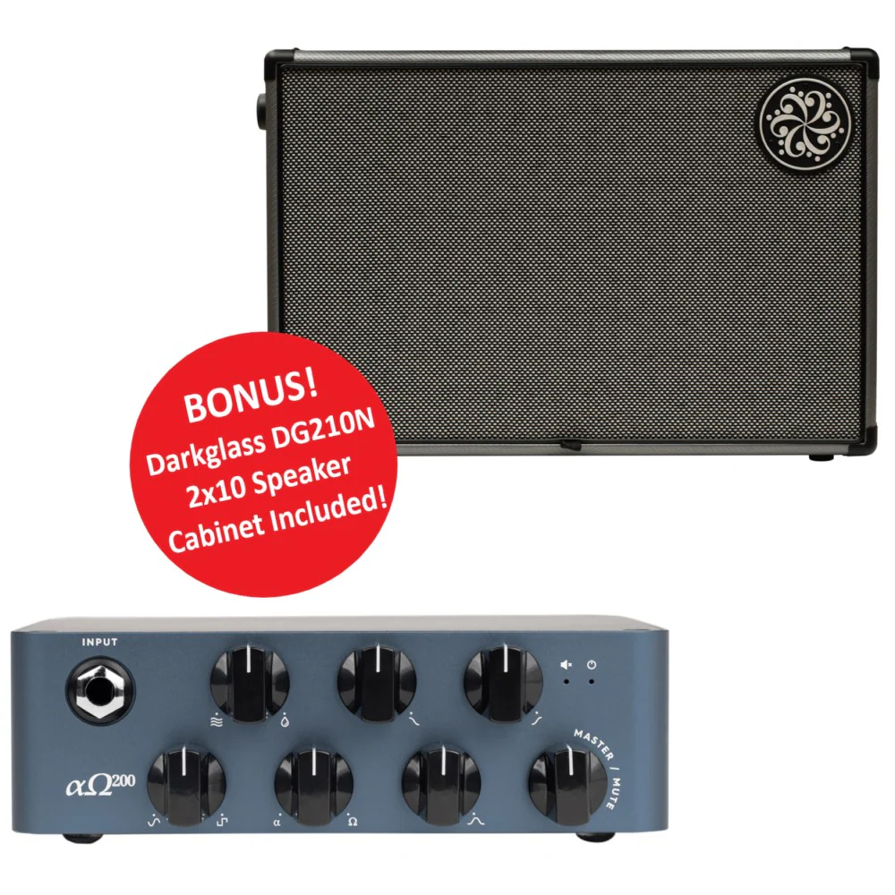 Darkglass AO200 Alpha Omega 200W Bass Amplifier Head with DG210N 2x10 Speaker Cabinet - Image 7