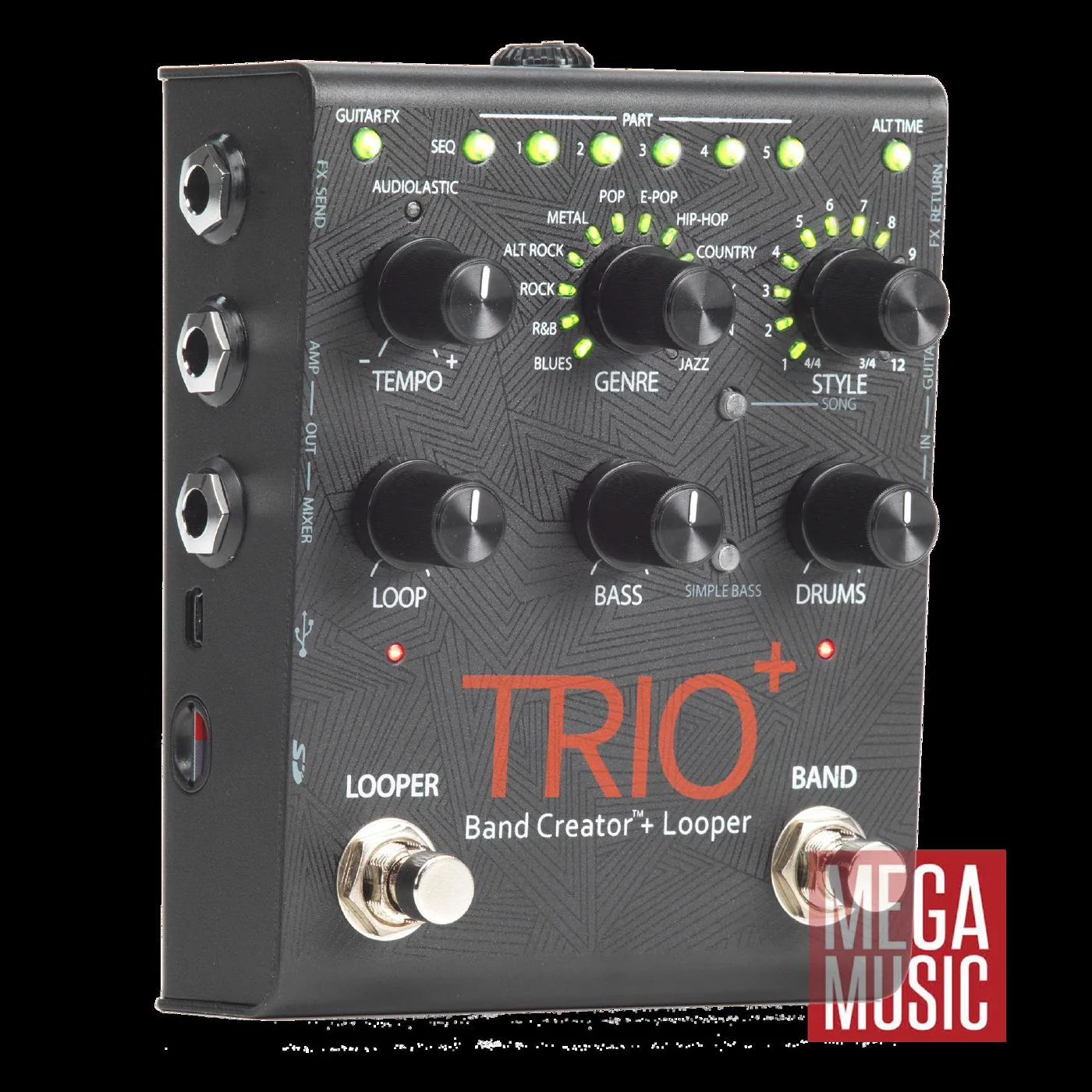 DigiTech Trio Plus Band Creator Guitar Effects Pedal - Image 3
