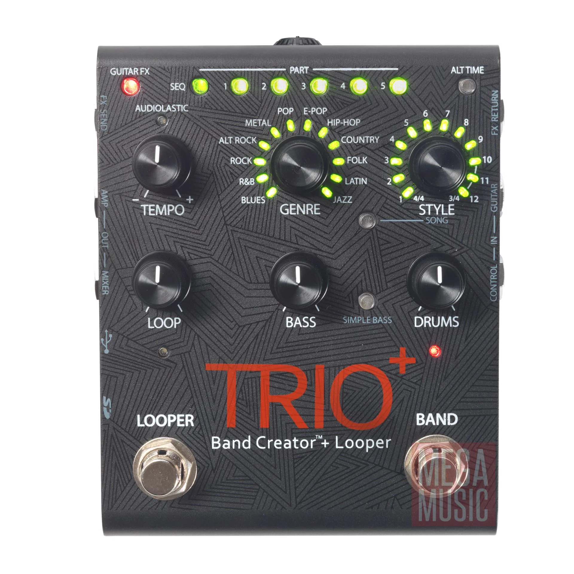 DigiTech Trio Plus Band Creator Guitar Effects Pedal - Image 5