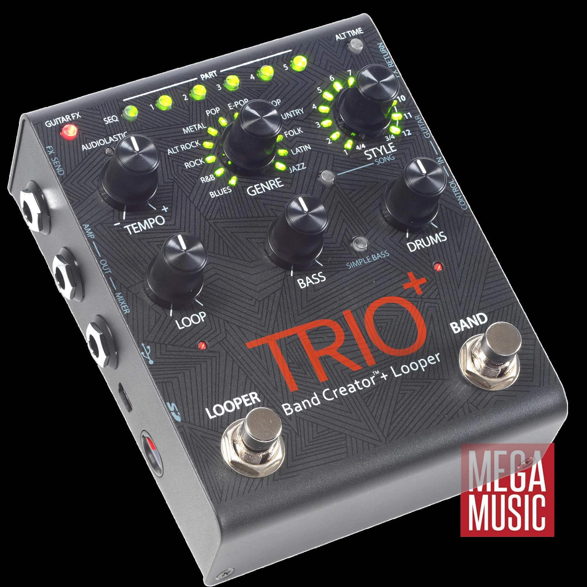 DigiTech Trio Plus Band Creator Guitar Effects Pedal - Image 6