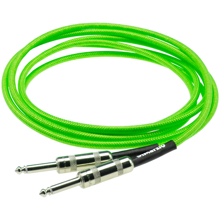 Dimarzio EP1710NG 10 Foot Pro Guitar Cable - Neon Green