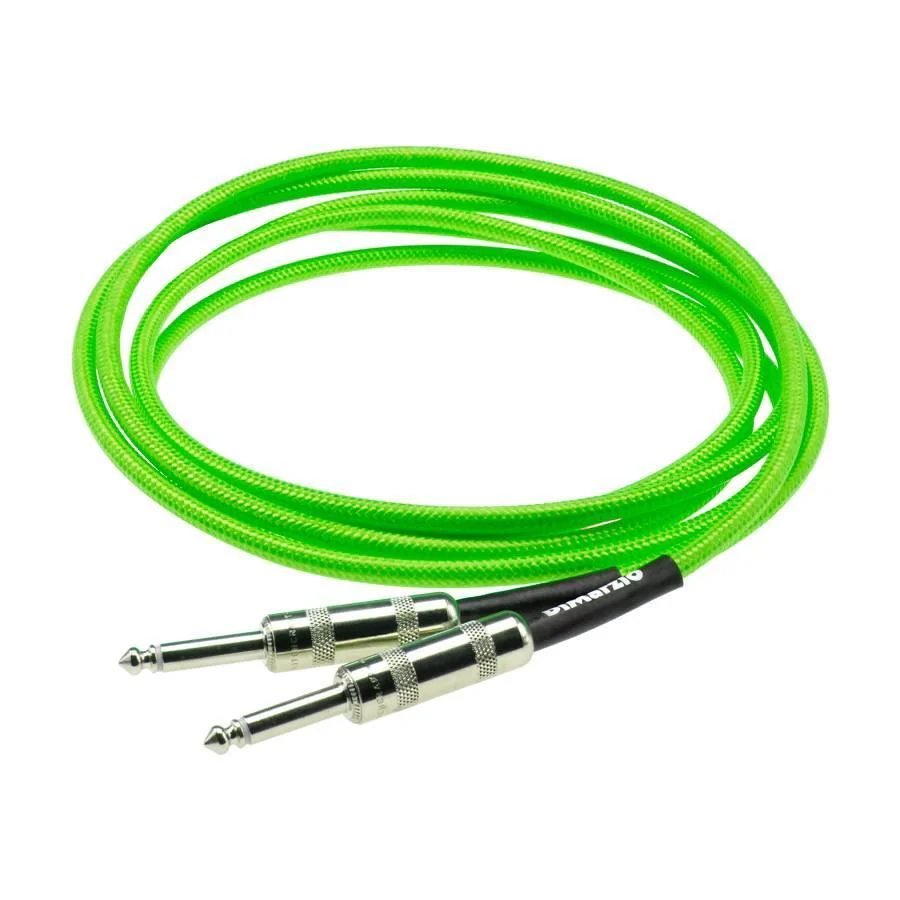 Dimarzio EP1710NG 10 Foot Pro Guitar Cable - Neon Green - Image 2