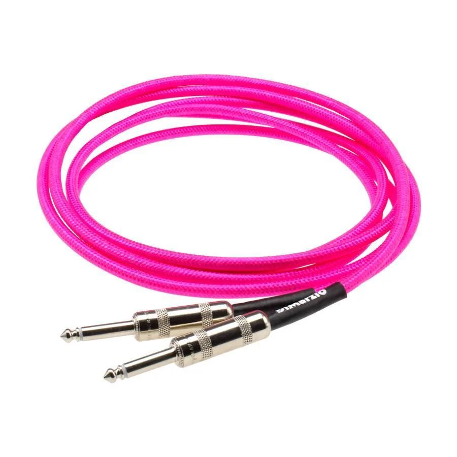 Dimarzio EP1710NP 10 Foot Pro Guitar Cable - Neon Pink - Image 2