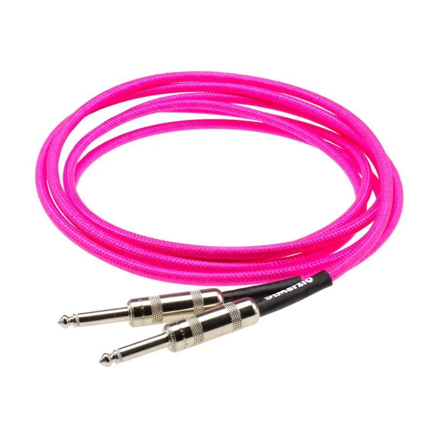 Dimarzio EP1710NP 10 Foot Pro Guitar Cable - Neon Pink - Image 3