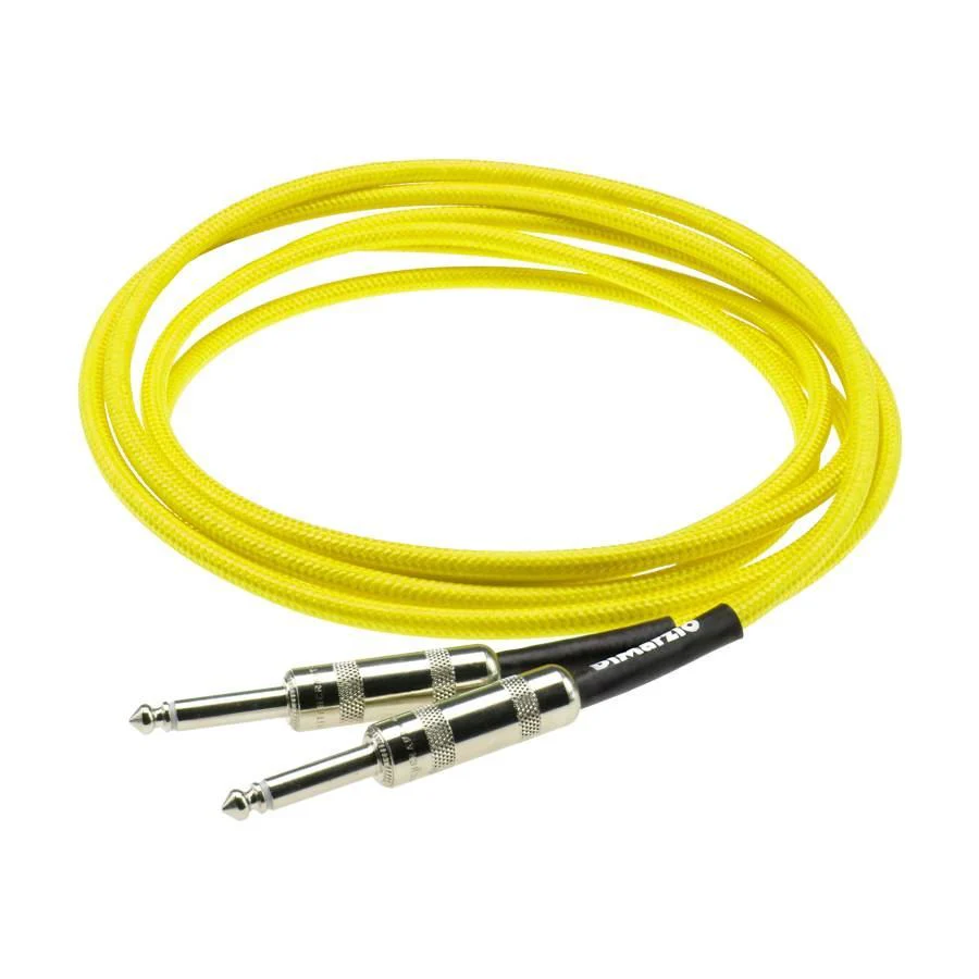 Dimarzio EP1710NY 10 Foot Pro Guitar Cable - Neon Yellow - Image 3
