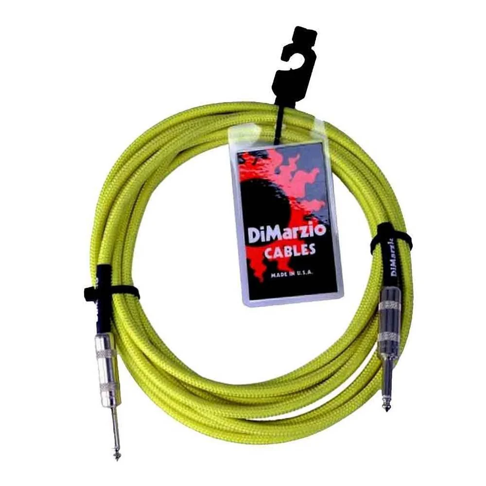 Dimarzio EP1718NG 18 Foot Pro Guitar Cable - Neon Green - Image 3