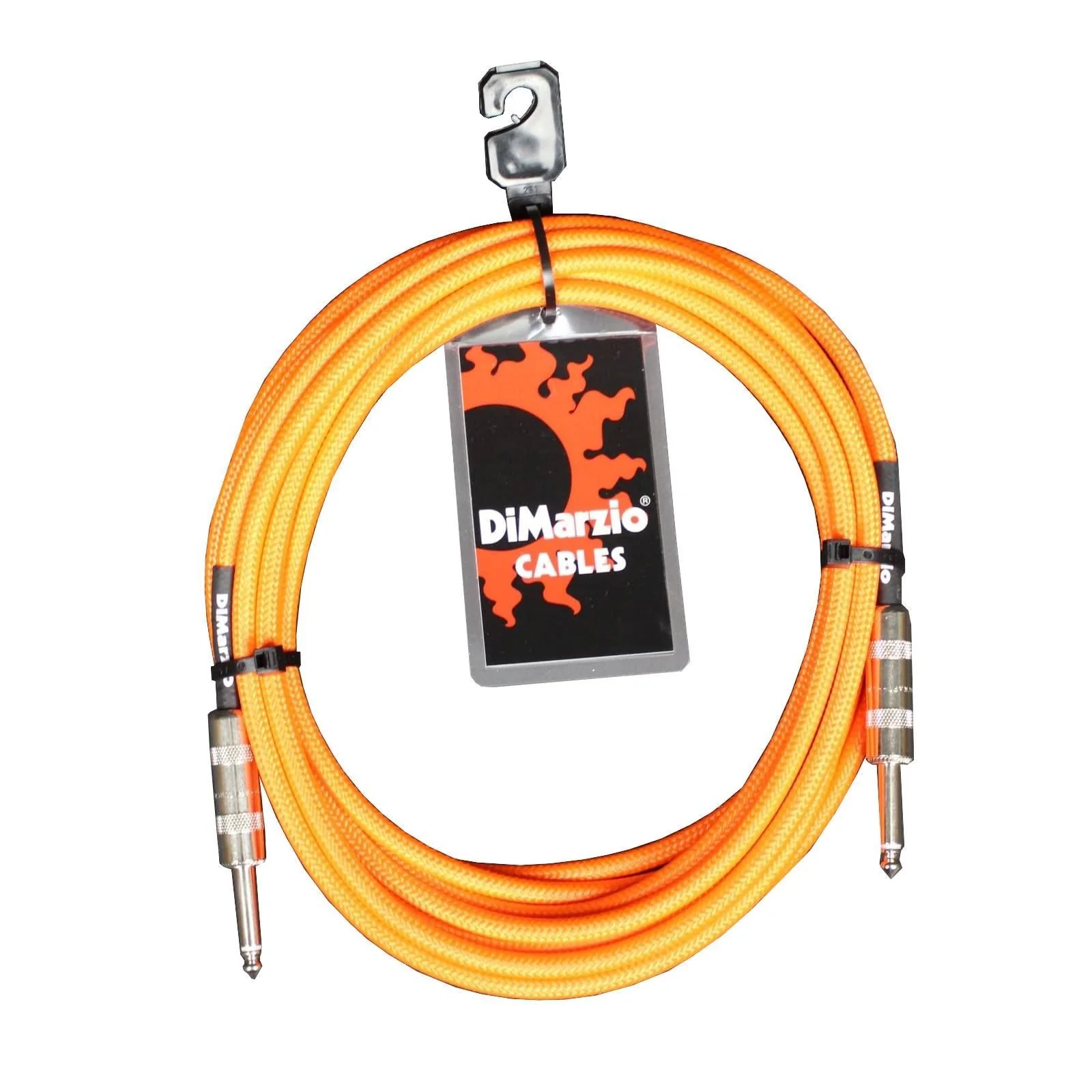 Dimarzio EP1718NO 18 Foot Pro Guitar Cable - Neon Orange - Image 3