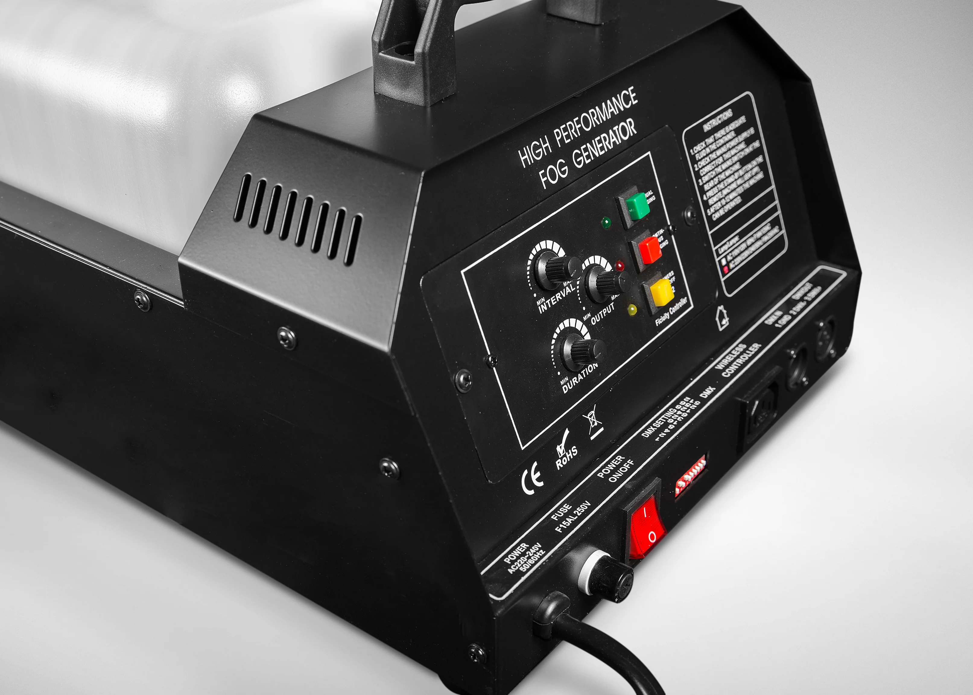 DL FOG 3002 Smoke Machine with DMX and Wireless Remote