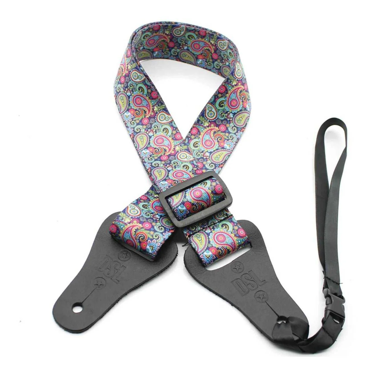 DSL Straps Bluegrass Series Poly Ukulele Strap 1.5in - Pais Purple - Image 3