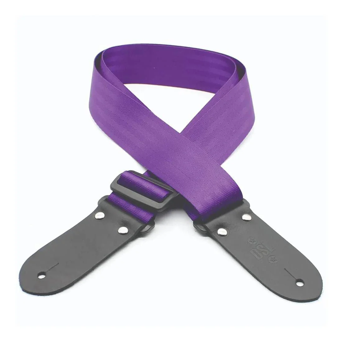 DSL Straps Classic Seat Belt Guitar Strap 2" Webbing - Purple