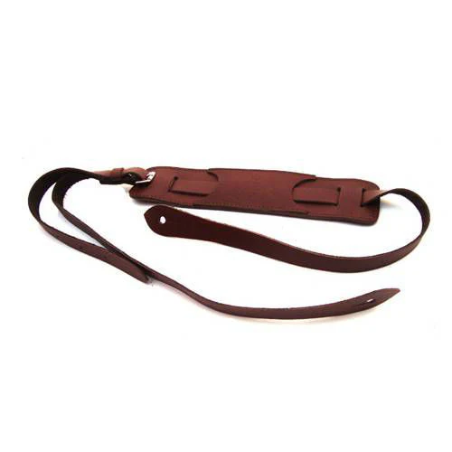 DSL Straps Classic Series Vintage Narrow Guitar Strap 1in - Maroon - Image 2