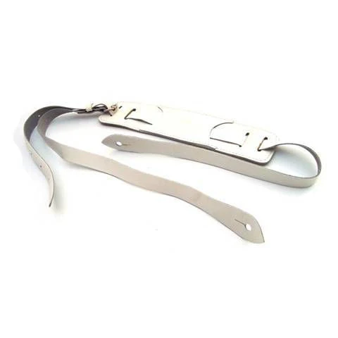 DSL Straps Classic Series Vintage Narrow Guitar Strap 1in Vintage Style - White