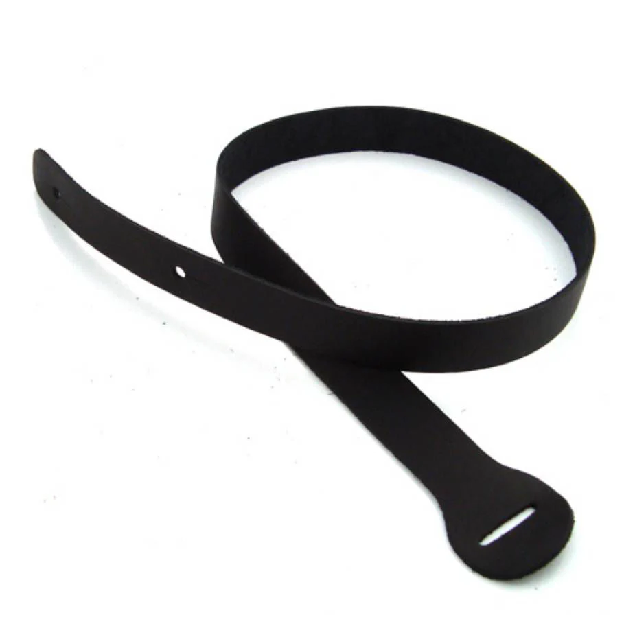 DSL Straps Extra Length Tail Piece Guitar Strap - Black - Image 2