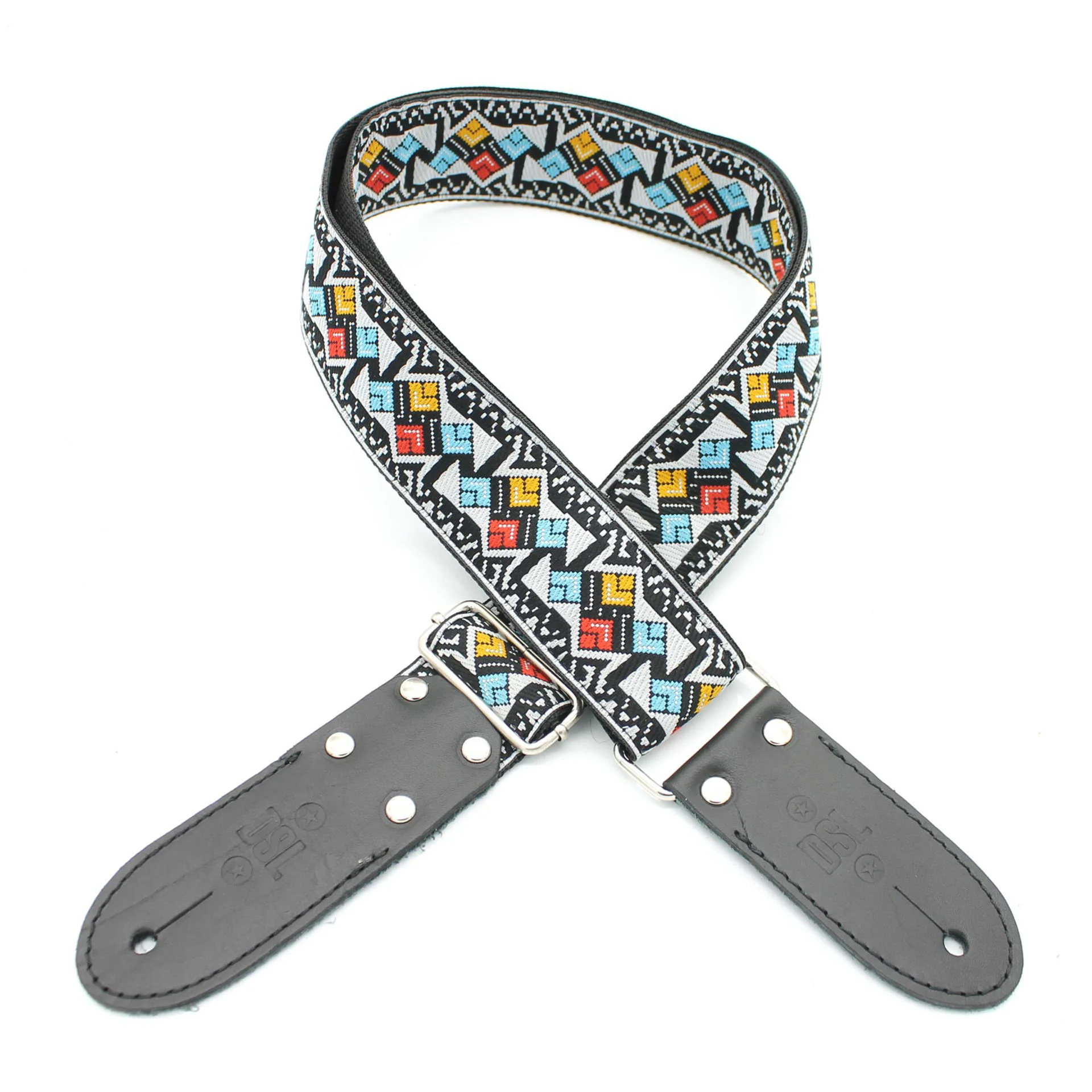 DSL Straps Weaving Jacquard Weaving Guitar Strap 2"  - Crossroads - Image 2