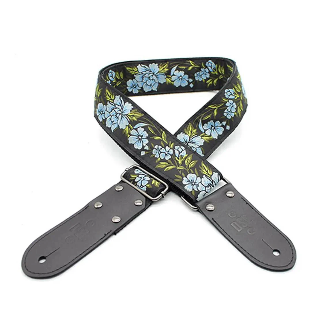 DSL Straps Weaving Jacquard Weaving Guitar Strap 2"  - FG Blue - Image 2