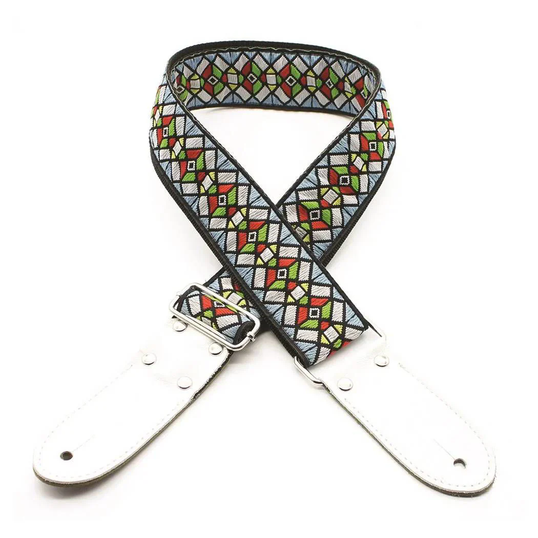 DSL Straps Weaving Jacquard Weaving Guitar Strap 2"  - Haze - Image 2
