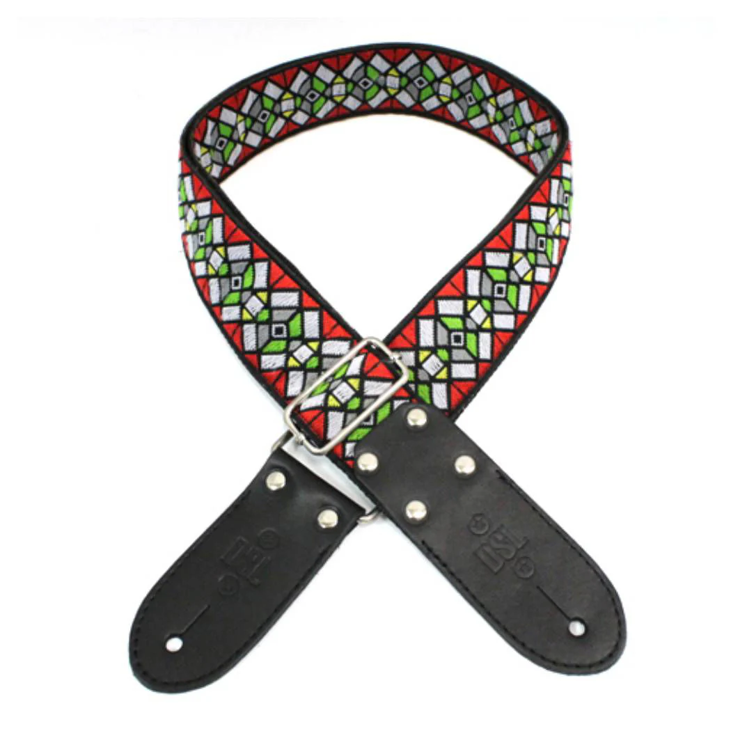 DSL Straps Weaving Series Jacquard Weaving Guitar Strap 2in  - Hazered - Image 2