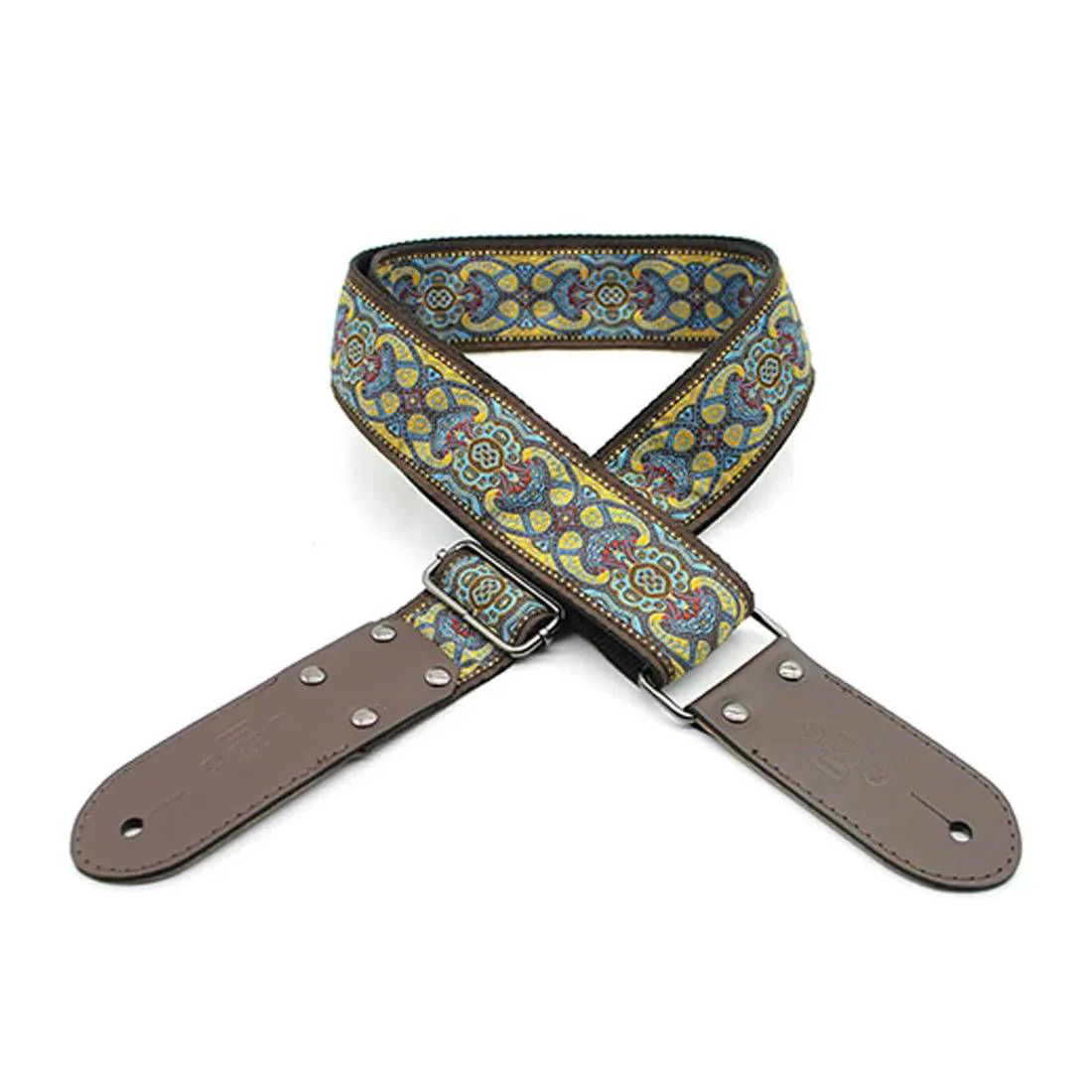 DSL Straps Weaving Series Jacquard Weaving Guitar Strap 2in  - TAD Yellow - Image 2