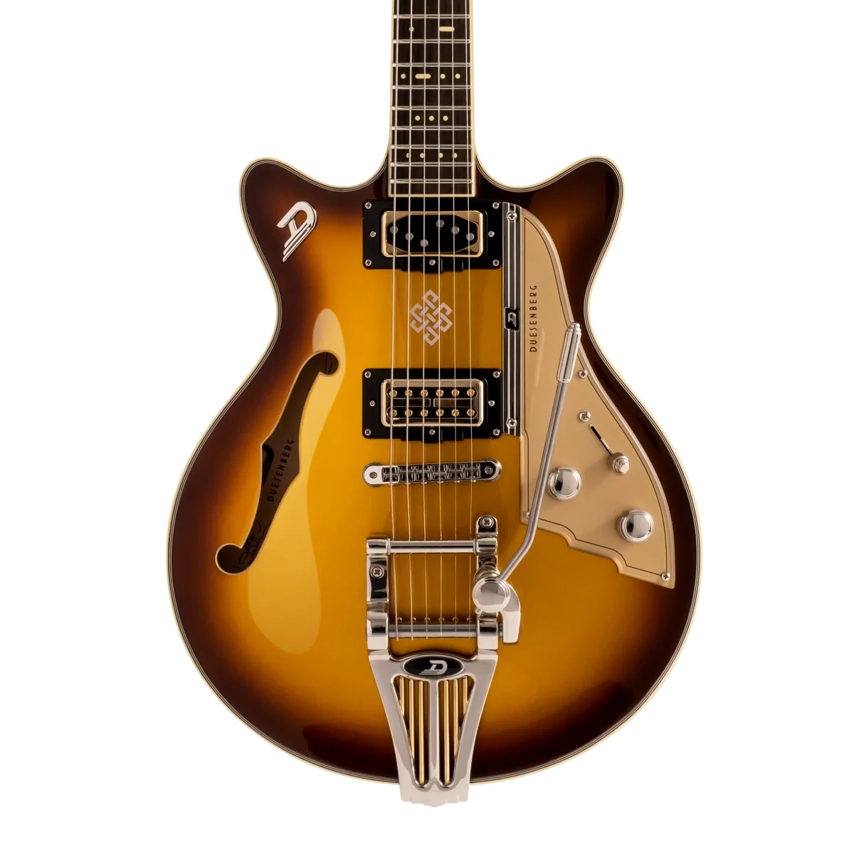 Duesenberg Alliance Series Joe Walsh Hollowbody Electric Guitar in Gold Burst - Image 3