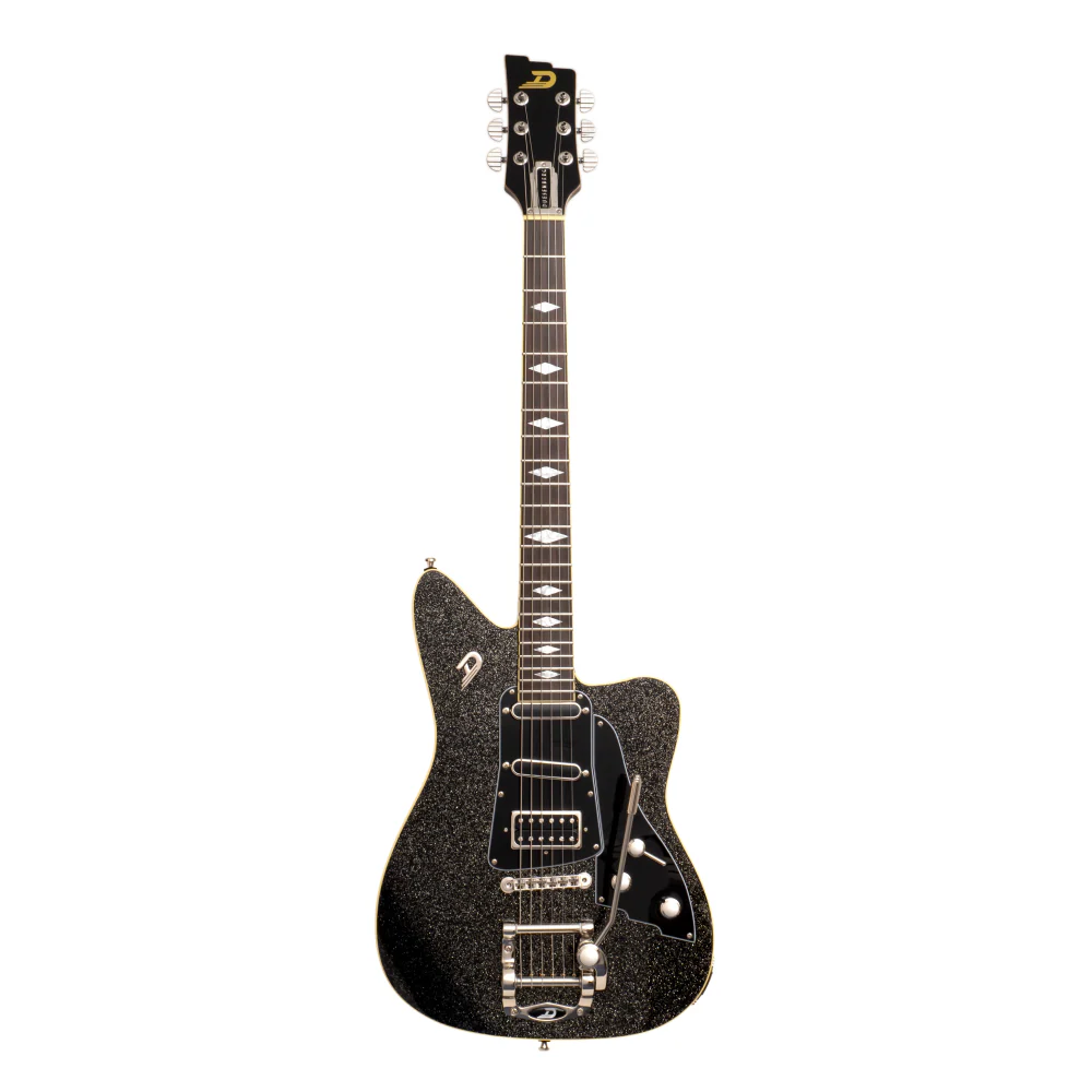 Duesenberg Paloma Electric Guitar in Black Sparkle - Image 7