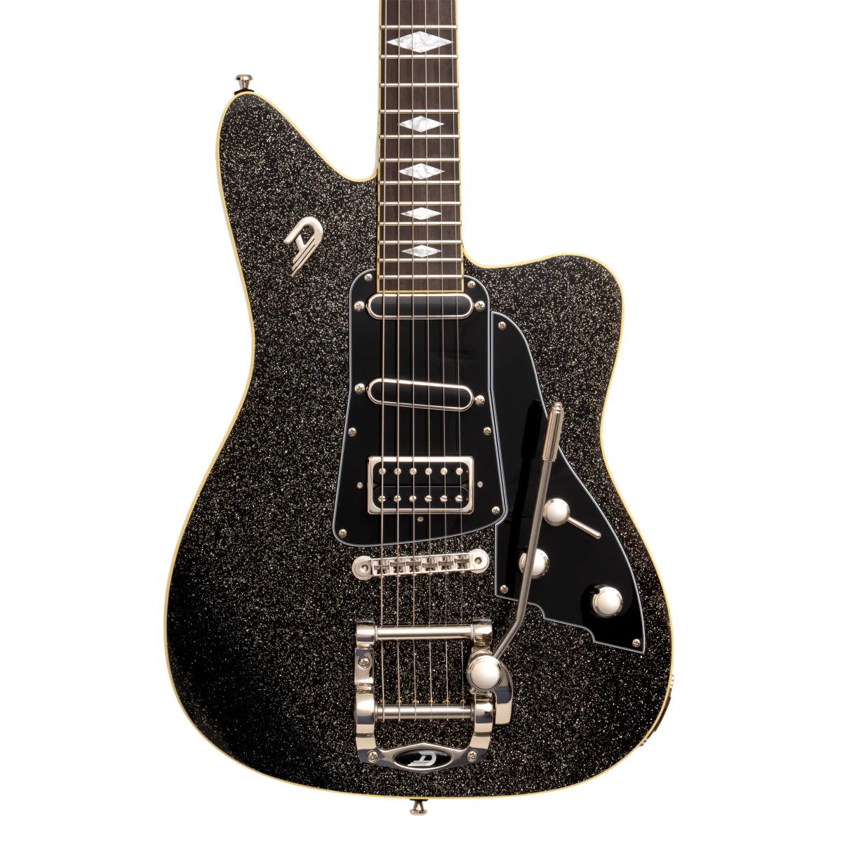 Duesenberg Paloma Electric Guitar in Black Sparkle - Image 8