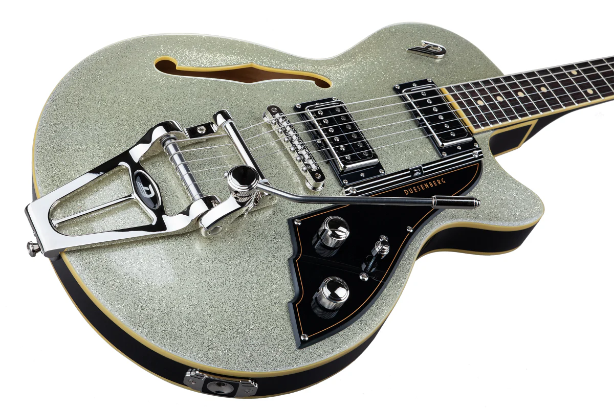 Duesenberg Starplayer TV Electric Guitar in Silver Sparkle - Image 2
