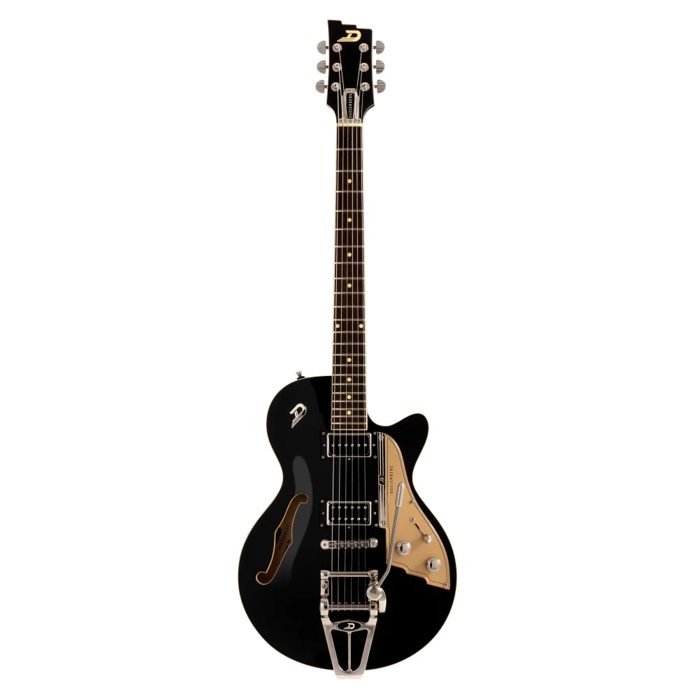 Duesenberg Starplayer TV Hollowbody Electric Guitar in Black - Image 6