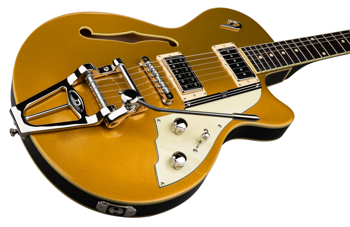 Duesenberg Starplayer TV Hollowbody Electric Guitar in Gold Top - Image 2