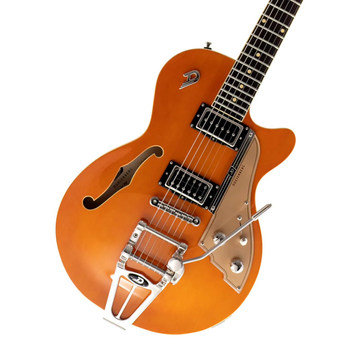 Duesenberg Starplayer TV Hollowbody Electric Guitar in Vintage Orange - Image 3