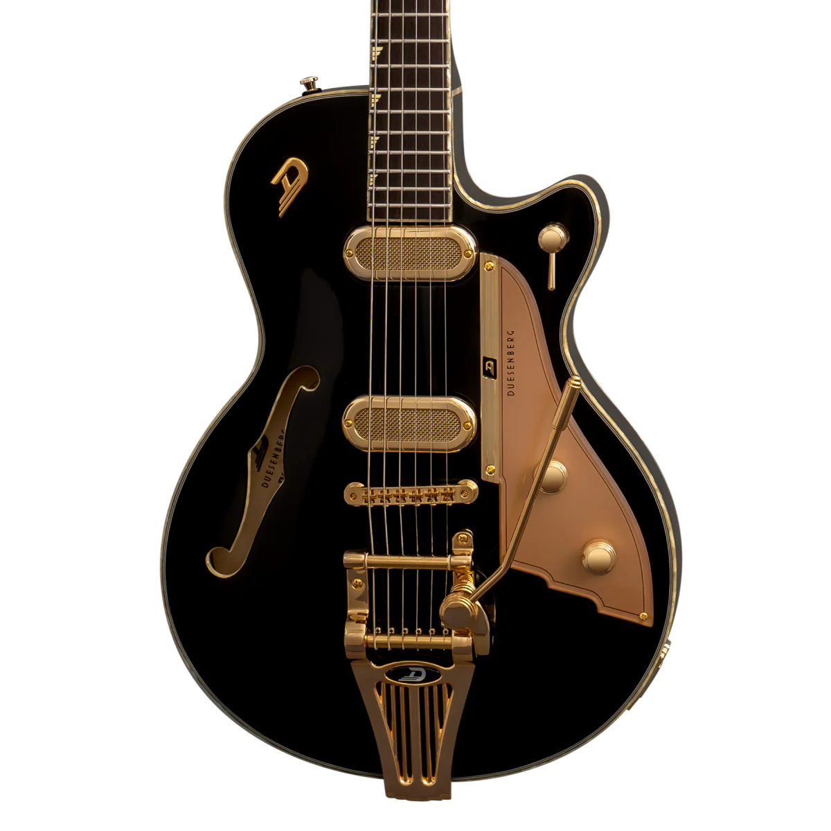 Duesenberg Starplayer TV Phonic Hollowbody Electric Guitar in Black - Image 2