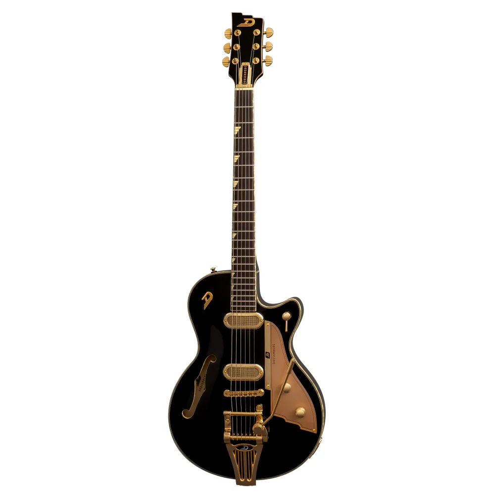 Duesenberg Starplayer TV Phonic Hollowbody Electric Guitar in Black - Image 4