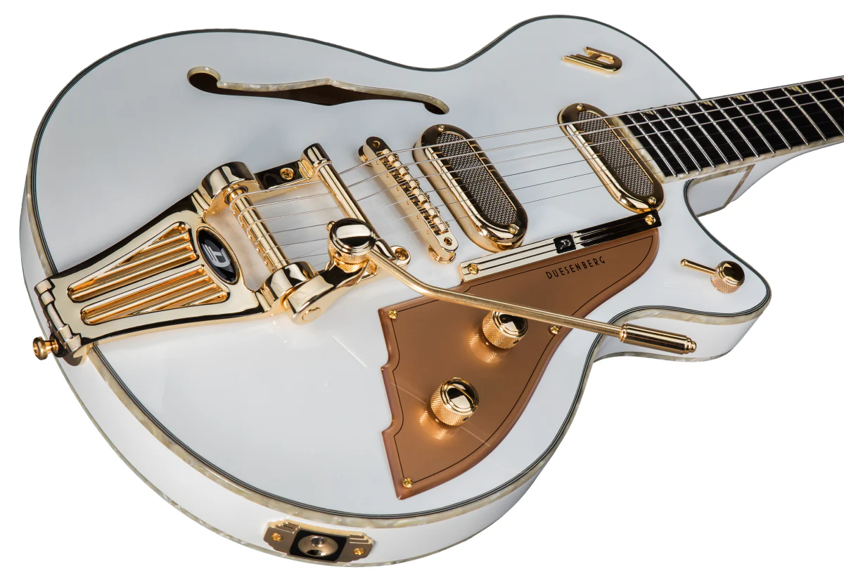 Duesenberg Starplayer TV  Phonic Hollowbody Electric Guitar in Venetian White - Image 2