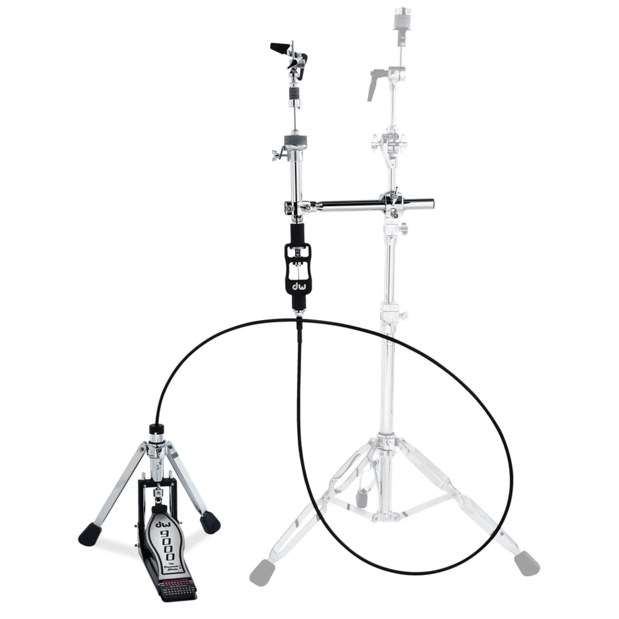 DW 9000 Series Remote Cable Hi-Hat Stand with MG-1, MG-2, 505 and Bag - 8ft