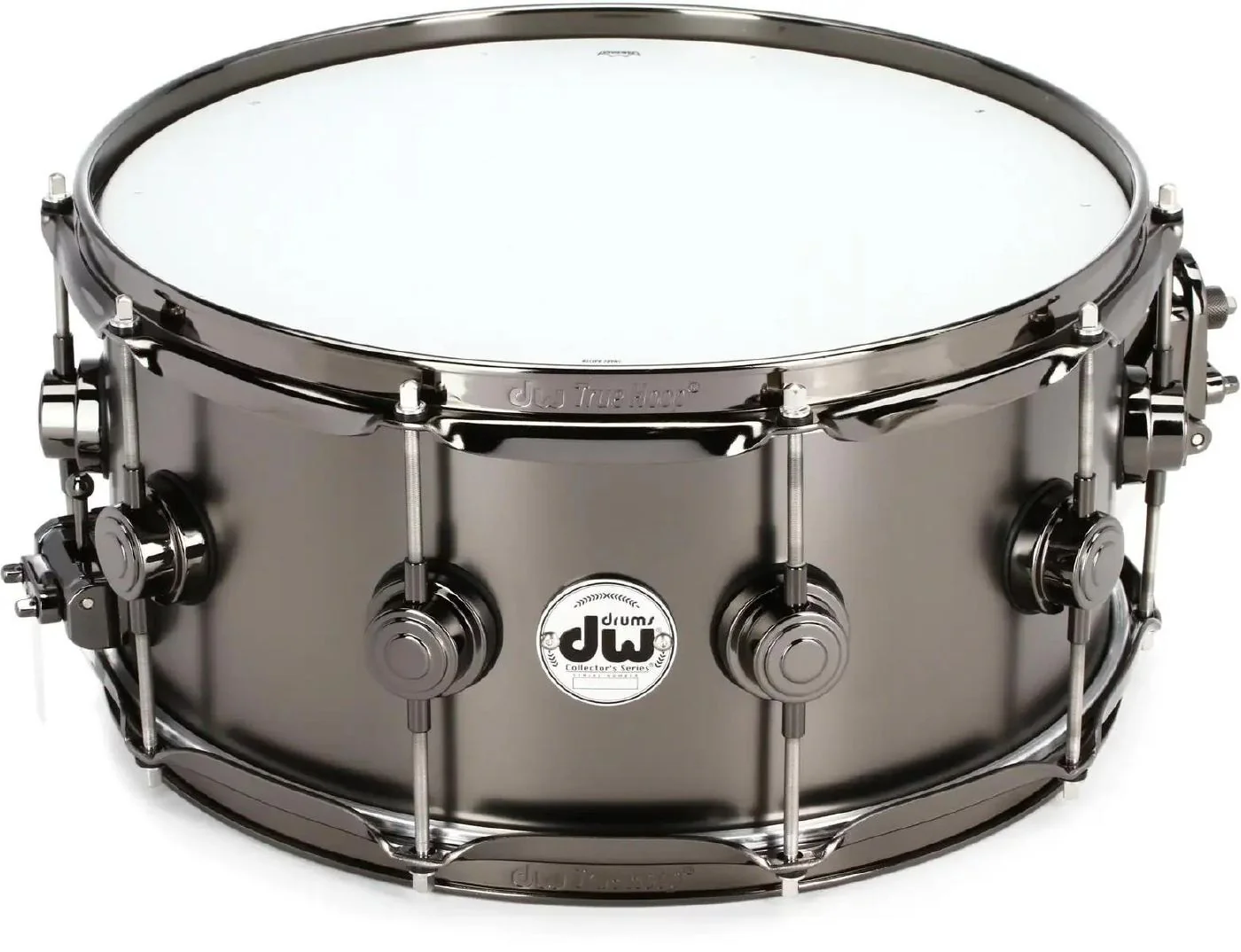 DW Collectors 14 x 6.5 Sain Black Brass Snare Drum w/ Black Nickel HW