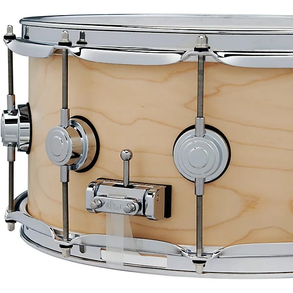 DW Collectors 14 x 6.5 SSC Pure Maple Natural Satin Oil with Chrome Hardware - Image 3