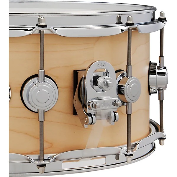 DW Collectors 14 x 6.5 SSC Pure Maple Natural Satin Oil with Chrome Hardware - Image 4