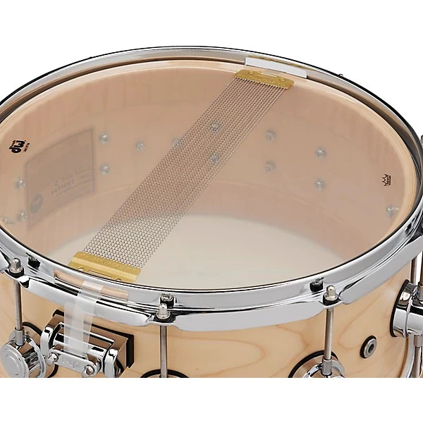 DW Collectors 14 x 6.5 SSC Pure Maple Natural Satin Oil with Chrome Hardware - Image 6