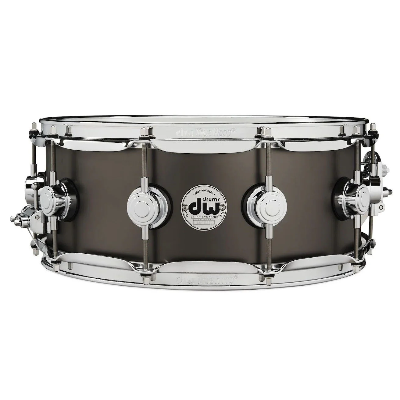 DW Collectors Series 14 x 5.5 inch Snare Drum in Satin Black Brass - Image 2