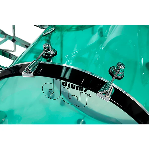 DW Design Series 22 inch 4-piece Drum Kit Shell Pack in Sea Acrylic - Image 13