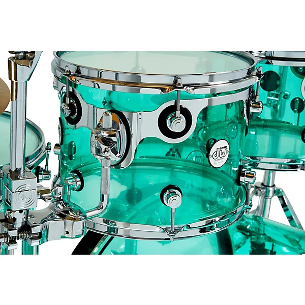 DW Design Series 22 inch 4-piece Drum Kit Shell Pack in Sea Acrylic - Image 4
