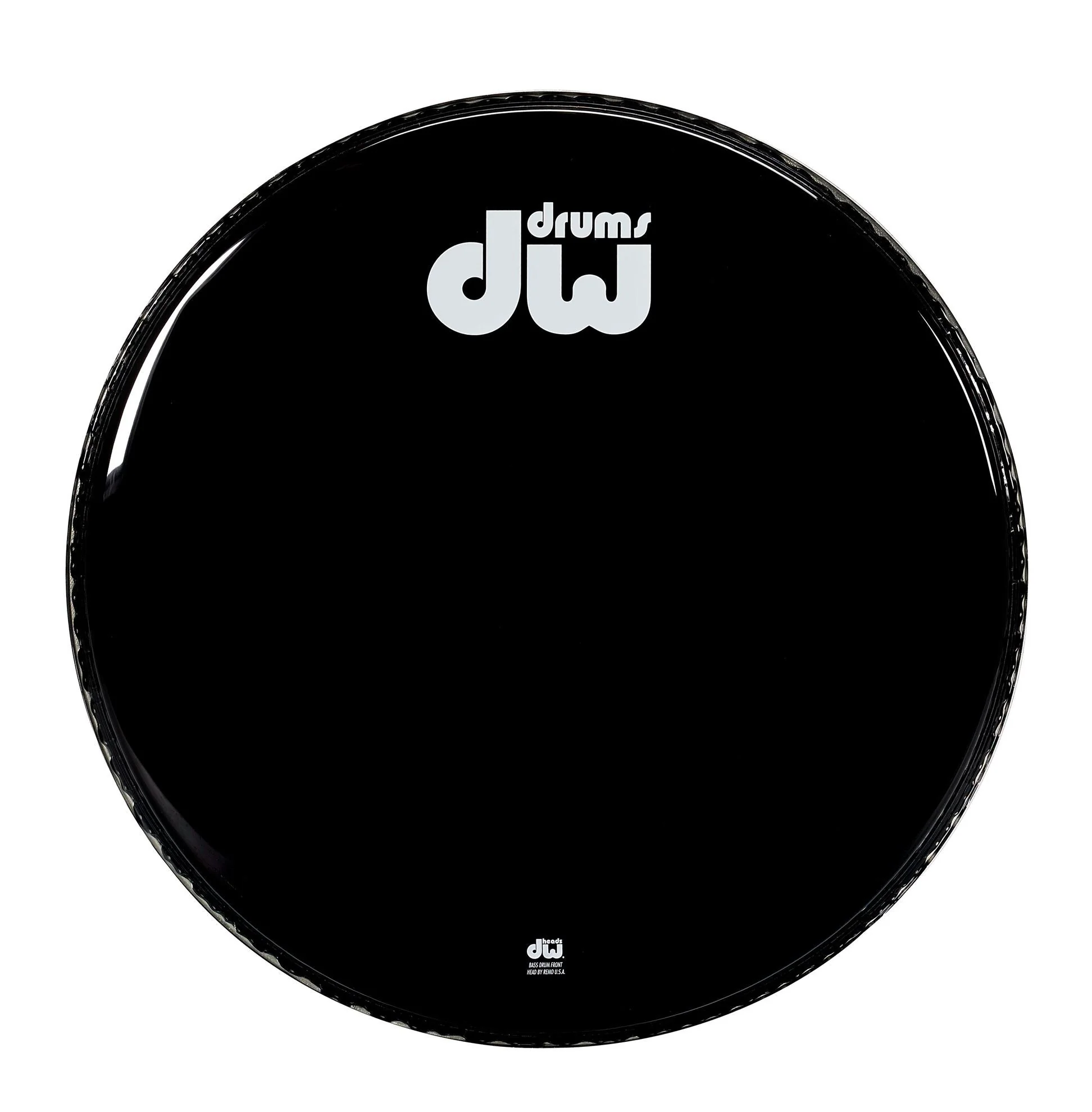 DW DRDHGB20KNV Non Vented Black Logo 20inch Drum Head - Image 2