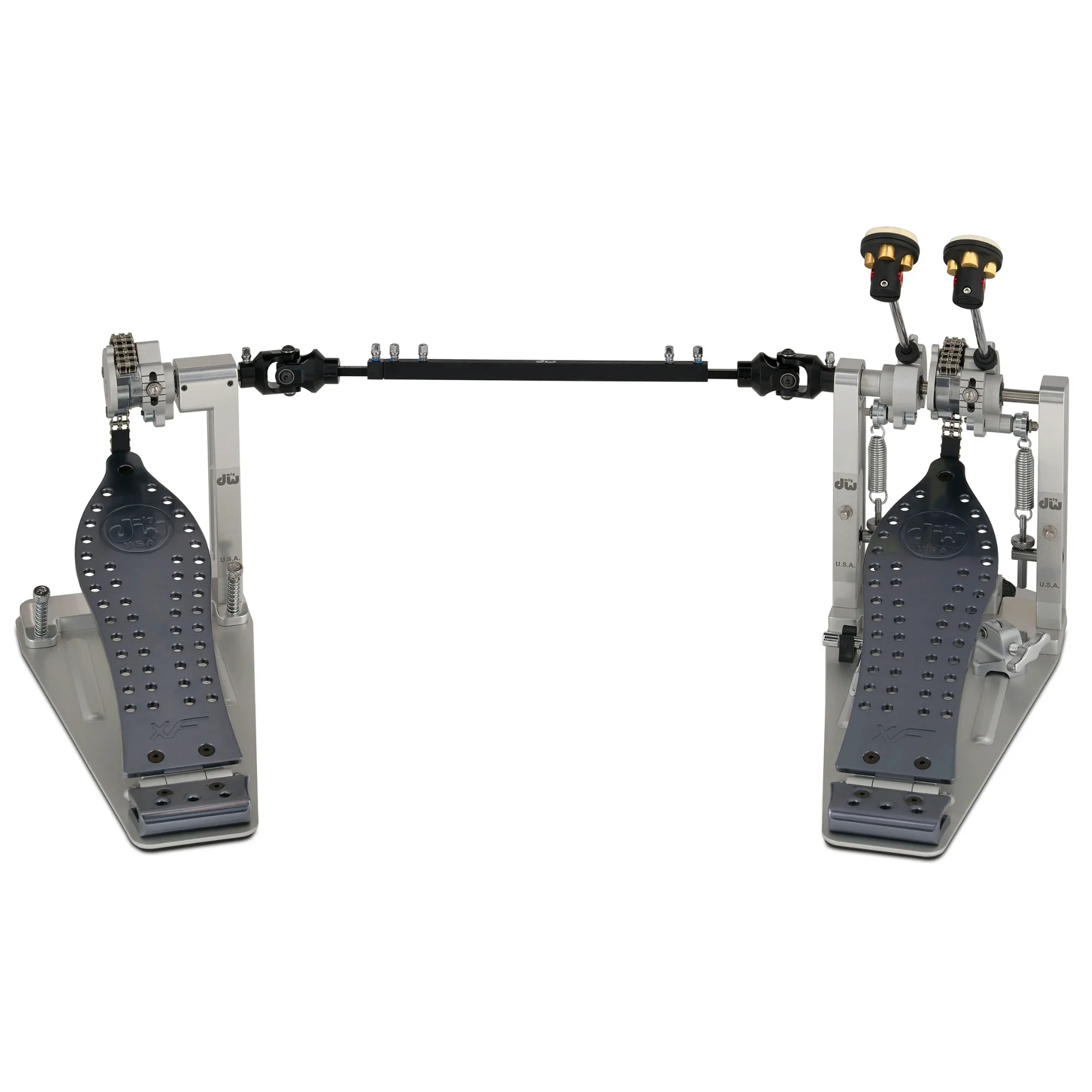 DW MFG Machined Chain Drive Double Bass Drum Pedal with Extended Footboard - Image 3