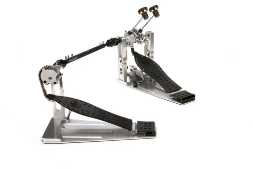 DW MFG Series Machined Chain Drive Double Bass Drum Pedal with Bag - Black