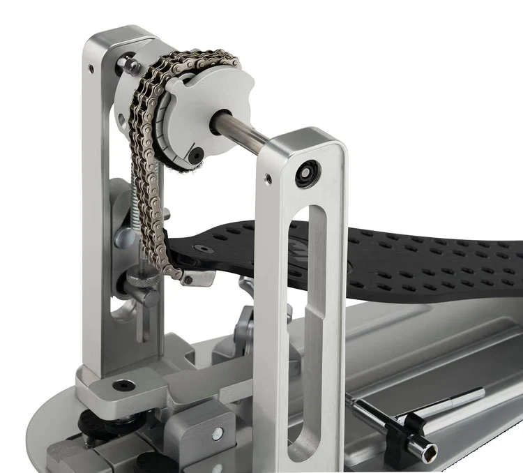 DW MFG Series Machined Chain Drive Single Bass Drum Pedal with Bag - Black - Image 6