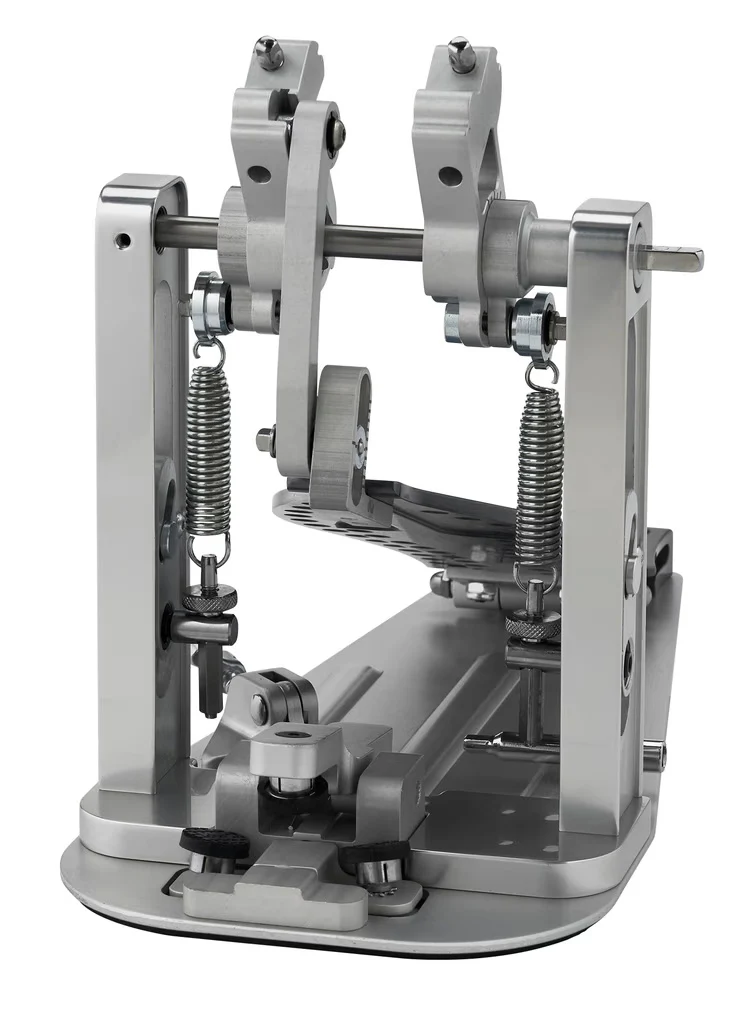 DW MFG Series Machined Direct Drive Double Bass Drum Pedal with Bag - Gray - Image 6