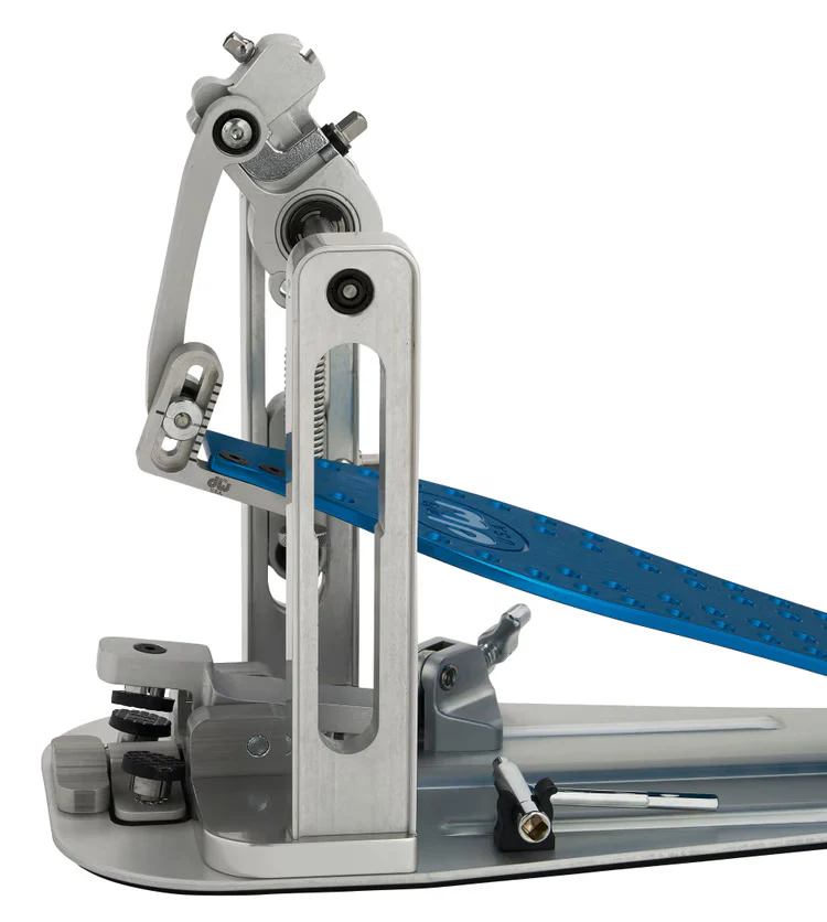 DW MFG Series Machined Direct Drive Single Bass Drum Pedal with Bag - Blue - Image 6